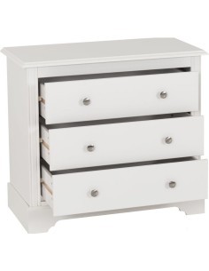 Stratford 3 Drawer Chest - White 2
