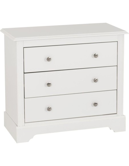 Stratford 3 Drawer Chest - White