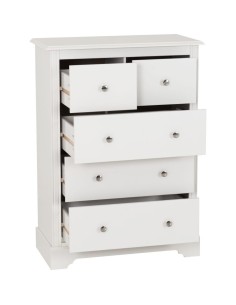 Stratford 3+2 Drawer Chest - White 2