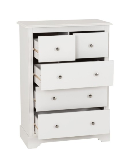 Stratford 3+2 Drawer Chest - White