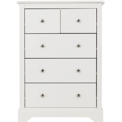 Stratford 3+2 Drawer Chest - White