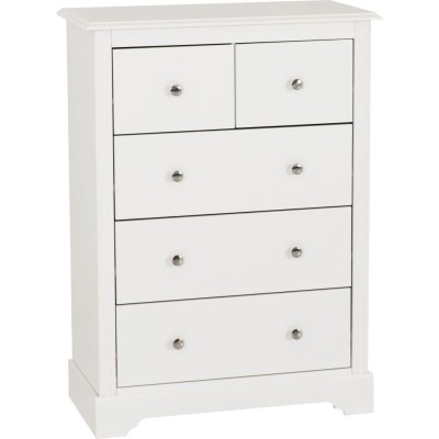 Stratford 3+2 Drawer Chest - White