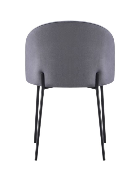 Boston Dining Chair - Grey Velvet