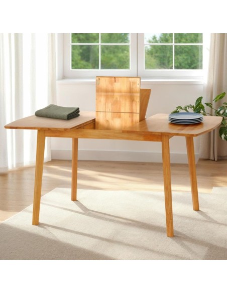 Emery Extending Dining Set (x4 Chairs) - Natural Oak Effect