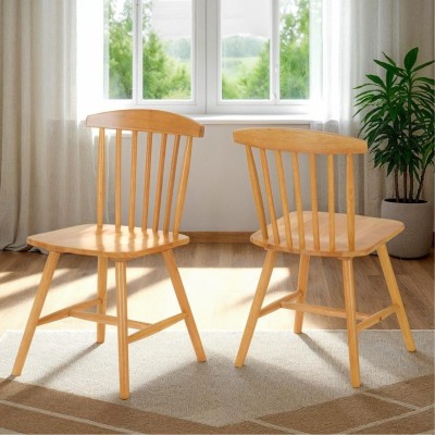 Emery Extending Dining Set (x6 Chairs) - Natural Oak Effect