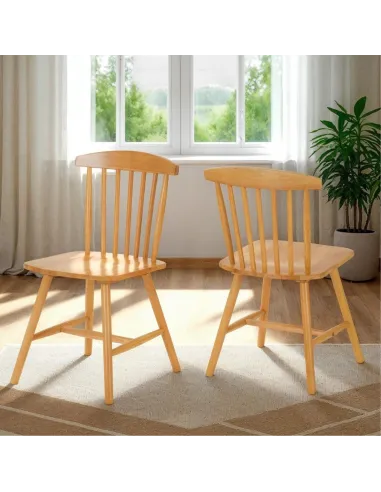 Emery Extending Dining Set (x6 Chairs) - Natural Oak Effect