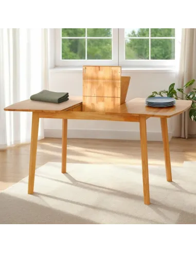 Emery Extending Dining Set (x6 Chairs) - Natural Oak Effect