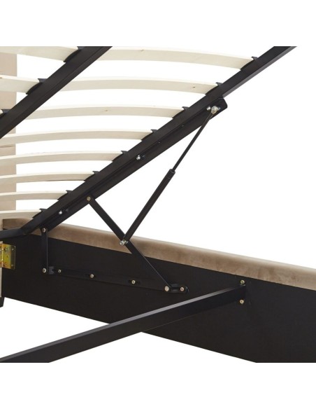 Madison 4FT6 Ottoman Bedframe - Fawn Velvet Fabric