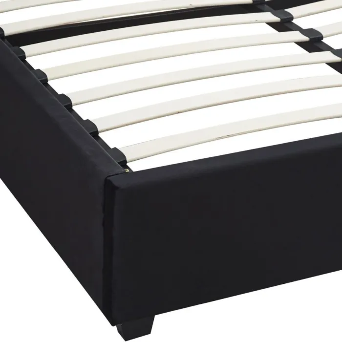 Madison 5FT Ottoman Bedframe - Black Velvet Fabric
