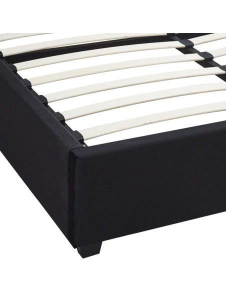 Madison 5FT Ottoman Bedframe - Black Velvet Fabric