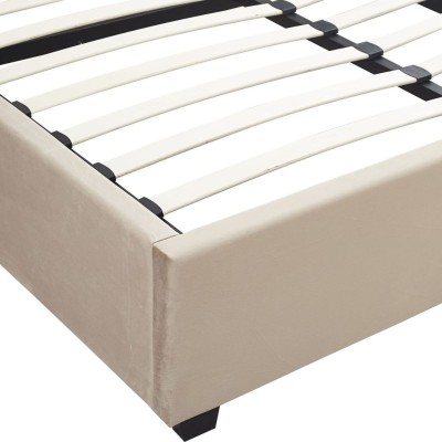 Madison 5FT Ottoman Bedframe - Fawn Velvet Fabric