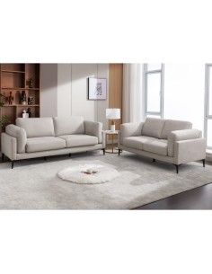 Rupert 3 Seater Fixed Sofa - Light Grey 2