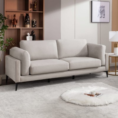 Rupert 3+2 Fixed Sofa Suite - Light Grey