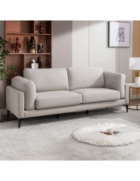 Rupert 3+2 Fixed Sofa Suite - Light Grey