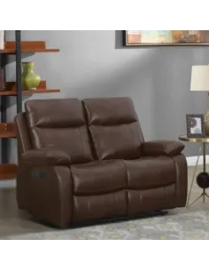 Cambridge 3+2 Manual Recliner Sofa Set - Tan Leathaire 2