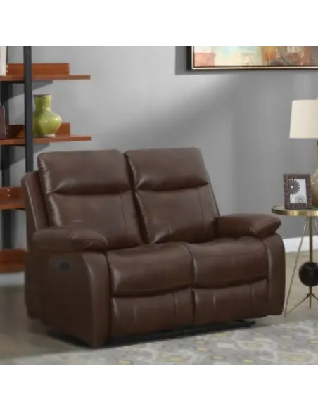 Cambridge 3+2 Manual Recliner Sofa Set - Tan Leathaire
