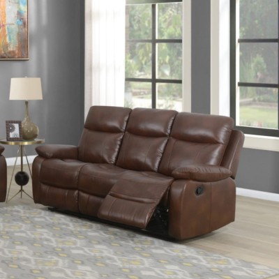 Cambridge 3+1+1 Manual Recliner Sofa Set - Tan Leathaire