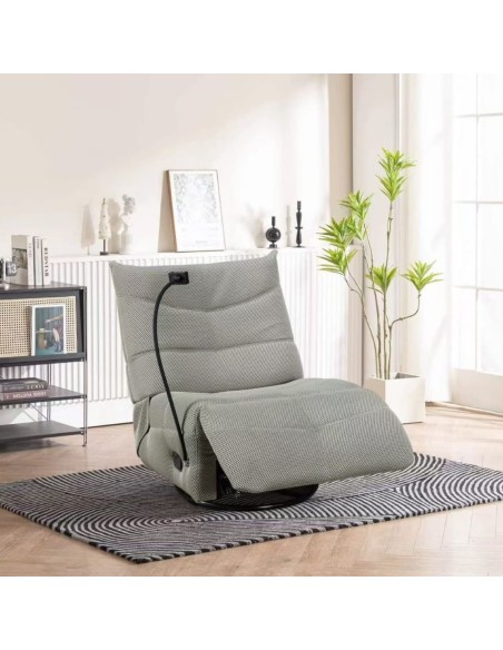 Linx Swivel Recliner Chair - Grey