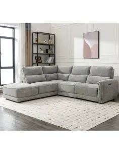 Empress LHF Corner Sofa - Light Grey