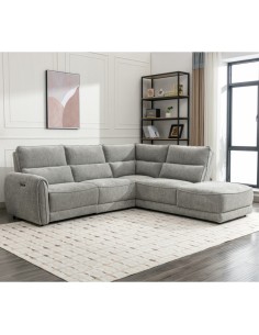 Empress RHF Corner Sofa - Light Grey