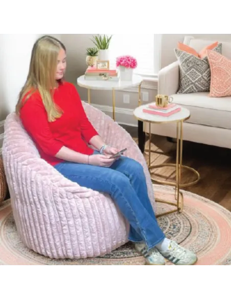 Chillax Cord Beanbag - Pink