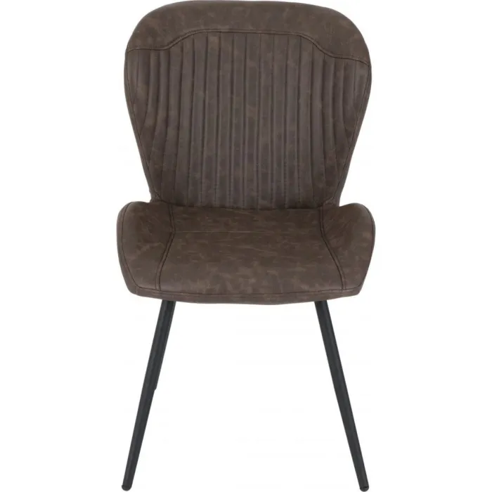 Quebec Dining Chair - Brown PU