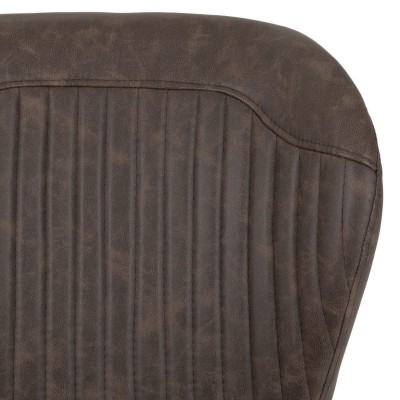 Quebec Dining Chair - Brown PU