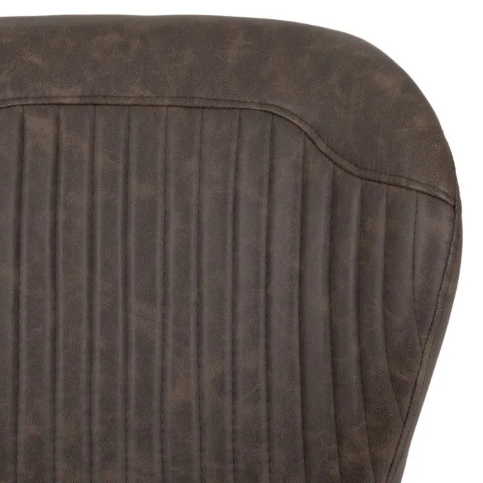 Quebec Dining Chair - Brown PU