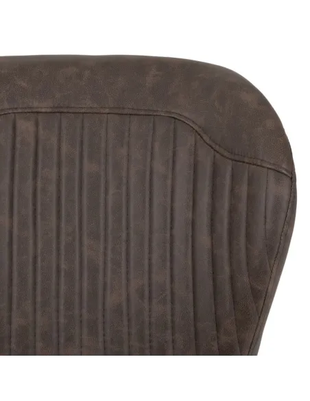 Quebec Dining Chair - Brown PU