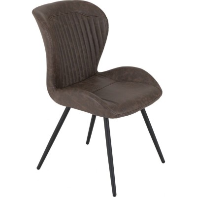 Quebec Dining Chair - Brown PU
