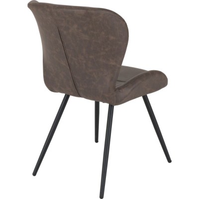 Quebec Dining Chair - Brown PU