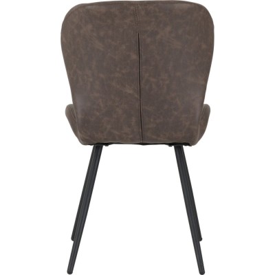 Quebec Dining Chair - Brown PU