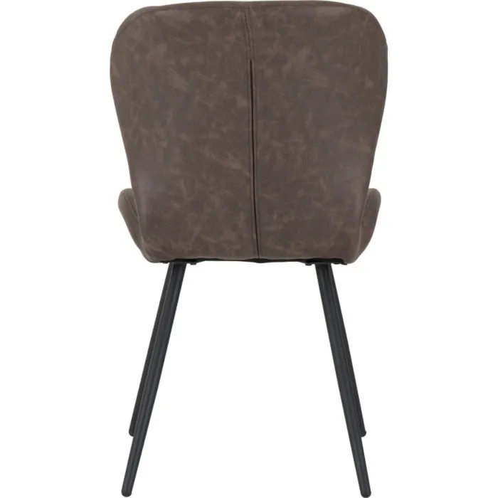 Quebec Dining Chair - Brown PU