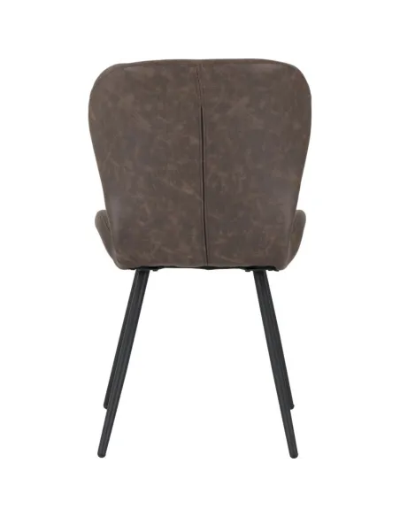 Quebec Dining Chair - Brown PU