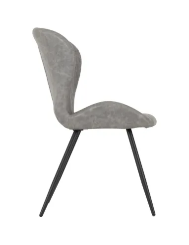 Quebec Dining Chair - Grey PU