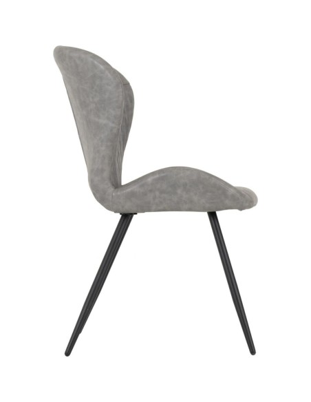 Quebec Dining Chair - Grey PU