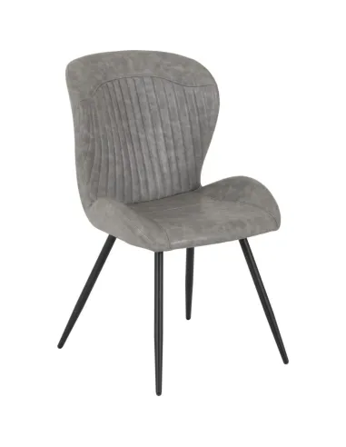 Quebec Dining Chair - Grey PU