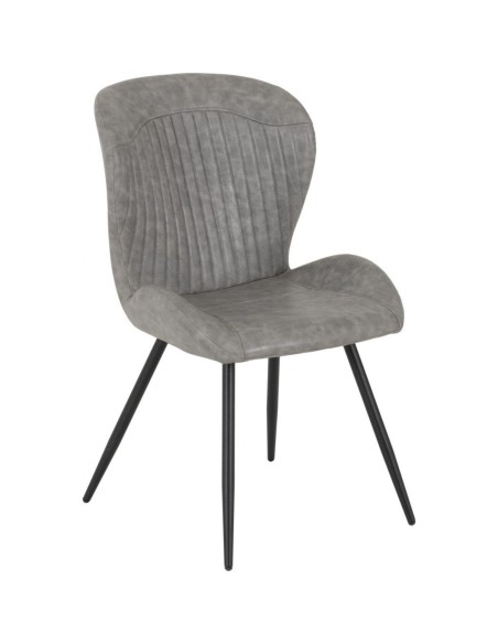 Quebec Dining Chair - Grey PU