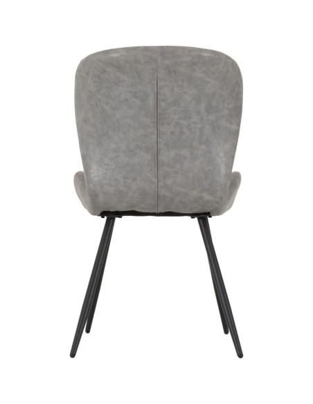 Quebec Dining Chair - Grey PU