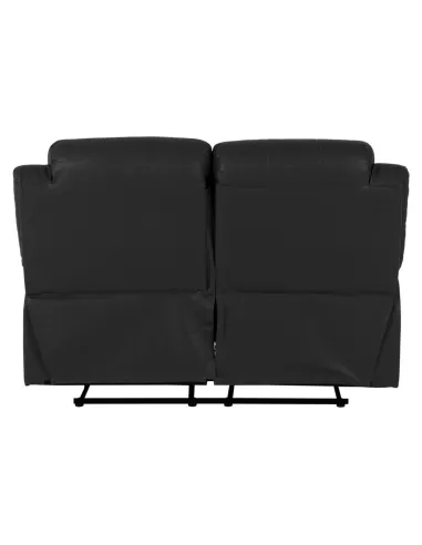 Roma 3+2 Seater Recliner Sofa Suite - Black PU