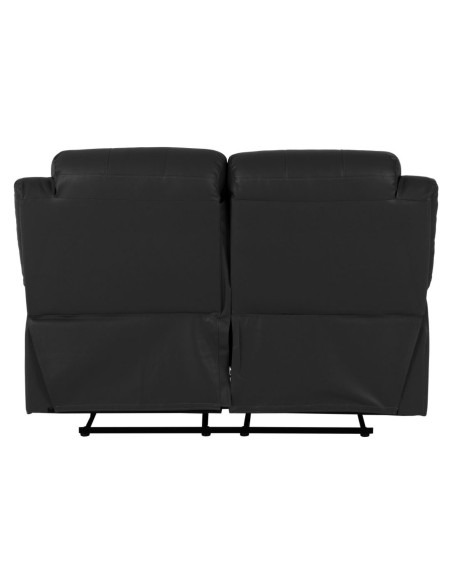 Roma 3+2 Seater Recliner Sofa Suite - Black PU