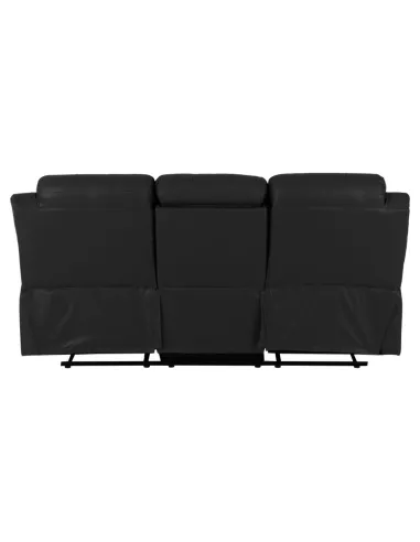 Roma 3+2 Seater Recliner Sofa Suite - Black PU