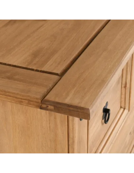 Corona 2+2 Drawer Chest - Distressed Waxed Pine