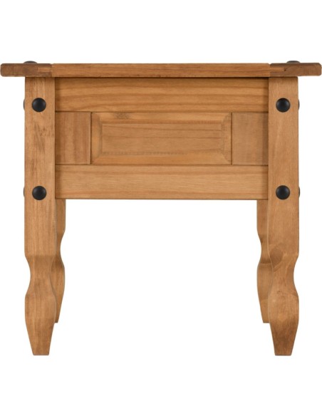 Corona 1 Drawer Lamp Table - Distressed Waxed Pine