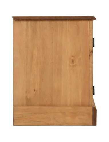 Corona 2 Door Flat Screen TV Unit - Distressed Waxed Pine