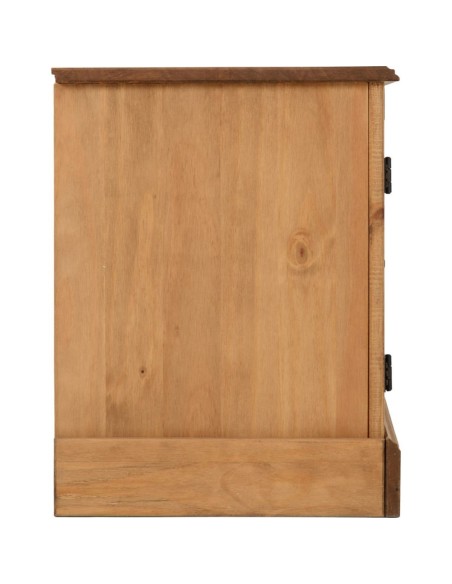 Corona 2 Door Flat Screen TV Unit - Distressed Waxed Pine