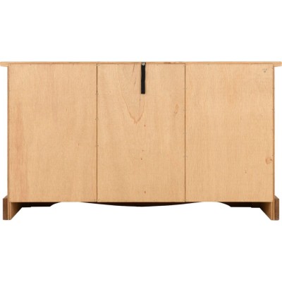 Corona 3 Door 3 Drawer Sideboard - Distressed Waxed Pine