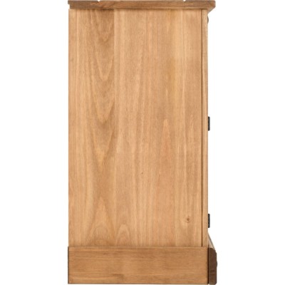 Corona 2 Door 5 Drawer Sideboard - Distressed Waxed Pine