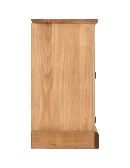 Corona 2 Door 5 Drawer Sideboard - Distressed Waxed Pine