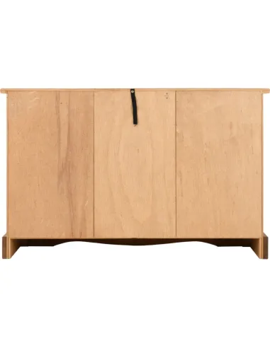 Corona 2 Door 5 Drawer Sideboard - Distressed Waxed Pine